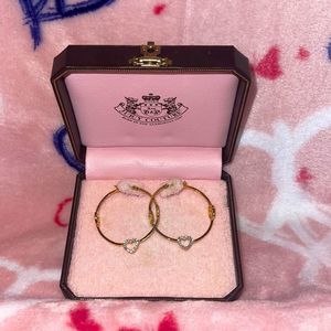 🟡VINTAGE Juicy Couture Gold Hoop Earrings